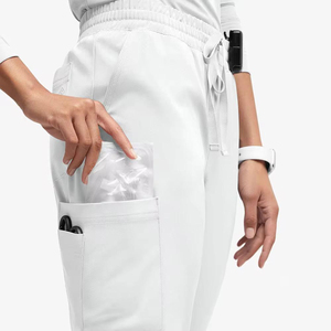 Uniformes Médicos en Oferta, Uniformes de Enfermería, Conjuntos de Uniformes para Clínica, Blusa de Manga Corta y Pantalones, Uniforme de Enfermera de Algodón para Mujer - Product Image 6