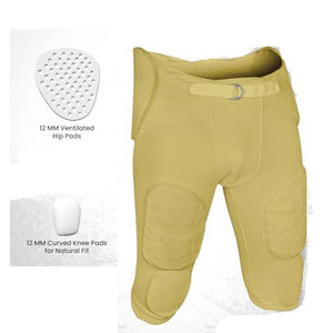 Pantalon de football américain en tissu uni et à séchage rapide, longueur genou, personnalisable avec étiquette privée. - Product Image 2
