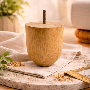 Simple Round Wooden <b>Sofa</b> <b>Legs</b> Replacement Furniture Feet Natural Wood Cabinet Table Chair <b>Legs</b> Manufacturer - Product Image 3