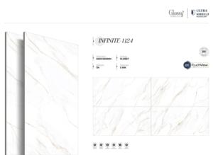 กระเบื้องพอร์ซเลนเกรดพรีเมียมผิวมันขนาดใหญ่ 800x1600 1200x1800 750x1500 มม. สำหรับปูพื้นและผนัง เหมาะสำหรับงานโครงการ - Product Image 3