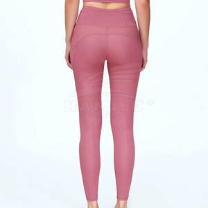 Leggings de Yoga para Hombre de Alta Calidad 2024, Diseño Personalizado, Patrón Sólido, Pantalones Ajustados, Cintura Elástica, Cierre Sin Costuras, Spandex/Nylon - Product Image 3