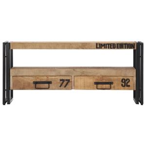 Supporto TV Mango in legno massello 39.4 \ "x11.8 \" x17.7 \ "-mobili durevoli ed eleganti - Product Image 2