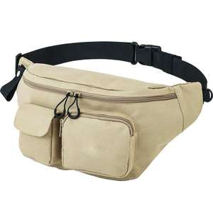 Bolso bandolera de viaje Oxford multifuncional personalizado – Riñonera con cinturón para hombre con múltiples bolsillos - Product Image 1