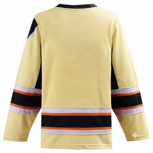 Maillot de Hockey sur Glace Homme Qualité Premium 2026 – Col en V, Manches Longues, Tissu Respirant en Maille, Séchage Rapide, 100% Polyester – Logo et Nom Personnalisables - Product Image 2