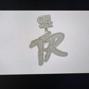 Colgante de Diamantes Personalizable en Oro Blanco de 14K con Claridad VVS Mejorada, Diseño Personalizado en Forma de Estrella, Joyería Fina para Fiestas y Estilo HipHop - Product Image 4