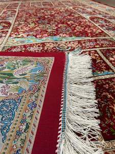 Tapis de luxe fait main en soie, style persan, noué à la main, tapis design antidérapant pour chambre, salon, hôtel - Product Image 4