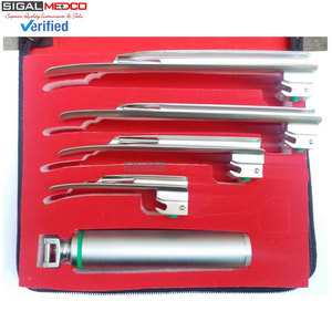 Juego de Laringoscopios Ópticos Miller Macintosh Manuales de Acero Inoxidable Alemán, Instrumentos ORL Quirúrgicos Premium para Manejo de las Vías Respiratorias - Product Image 6