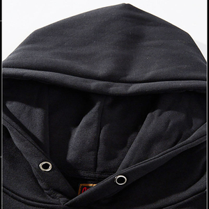 เสื้อฮู้ดดี้ผู้ชายสีดำสไตล์จีนปี 2026 ลายปักสัตว์จิ้งจอกเก้าหาง - Product Image 2