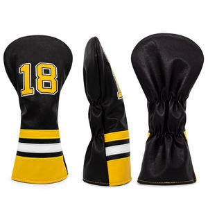 Housse de protection pour tête de club de golf, style classique, en cuir PU durable, pour la protection des clubs et un transport facile, conception en matériau durable. - Product Image 1