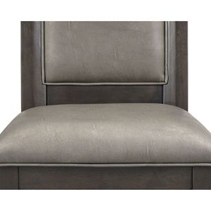 Bellissimo Set di 2 Sedie da Pranzo Imbottite Marroni in Stile Transizionale, Mobili in Legno con Cuscino per Schienale - Product Image 3