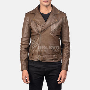 Veste en cuir véritable pour homme en gros, production de masse, usine d'habillement en cuir haute capacité - Product Image 3