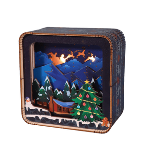 Kit Modello Puzzle 3D in Legno, Luci Notturne Educative, Decorazioni da Scrivania, Regali di Compleanno per Donne, Materiali in Compensato, Metallo, Carta e PC - Product Image 1