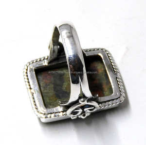 Joyería de Plata de Ley 925, anillo rectangular, anillo de cabujón, anillo de mujer, regalo para ella - Product Image 5