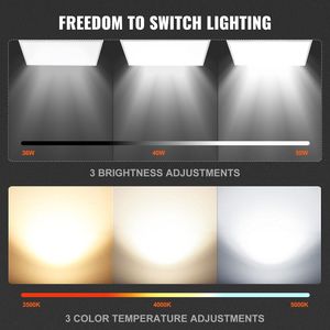 "2x4 FT <b>LED</b> Flat Panel <b>Light</b> 50W 6000LM <b>Surface</b> <b>Mount</b> Adjustable CCT 6500K PC Body 1 Pack" - Product Image 3