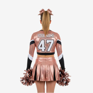 Uniforme de cheerleading pour femmes, taille adulte, en tissu respirant, sur mesure, sublimation, uniformes de cheerleading pour équipes sportives féminines - Product Image 3