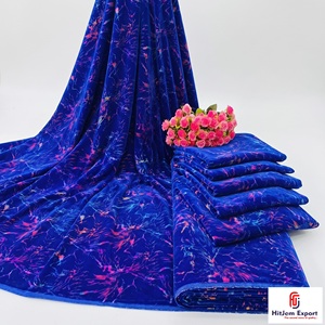 Tissu en velours imprimé multicolore à effet métallisé, idéal pour robes, vêtements de mode et textiles de maison – Fabrication sur mesure OEM/ODM - Product Image 4