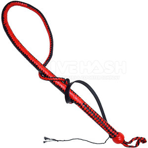 Látigo de Cuero Hecho a Mano, Cuero Genuino Resistente, Mango Fuerte, Diseño Flexible, Ideal para Entrenamiento y Práctica - Product Image 2