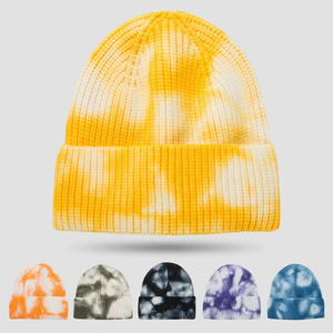 High Quality Fashion Wholesale Sports Knitted <b>Hats</b> for Women <b>Men</b> <b>Winter</b> Tie-Dyed Beanies - Product Image 2