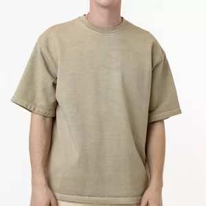 Camiseta Oversize de Algodón para Hombre, Estilo Urbano, Ligera, de Secado Rápido, Casual, Moda, Venta al por Mayor, OEM - Product Image 1