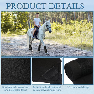 Vendas de alta calidad de forro polar para caballos, vendas para patas de caballo, vendas de cuidado para equinos, directamente del fabricante - Product Image 4