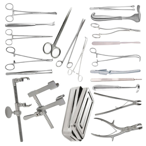 Juego de Instrumentos para Cirugía Toracotómica, 24 Piezas, Herramientas Quirúrgicas de Acero Inoxidable para Apertura Torácica y Procedimientos Toracoscópicos, Uso Clínico - Product Image 2