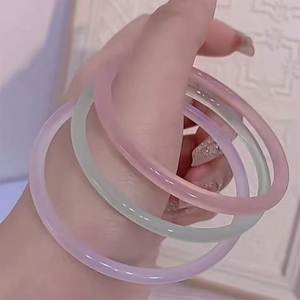Elegant Handmade Resin <b>Bangles</b> for Women, Unique Colorful Fashion Bracelets, Modern Lightweight Jewelry Accessories for Casual - Product Image 5