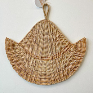 Éventails portables en rotin, accessoires de décoration murale pour hôtels et maisons, éventails tissés à la main, prix de gros - Product Image 5