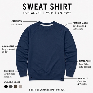 เสื้อสเวตเชิ้ตผู้ชายแบบมีฮู้ด แขนเสื้อแบบแร็กแลน สีพื้น ผ้าฟลีซถักจากผ้าฝ้าย สวมใส่สบายในฤดูหนาว ทรงหลวม ระบายอากาศได้ดี - Product Image 6