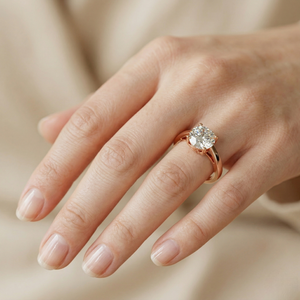 Anillo de Diamante Cultivado en Laboratorio con Certificado IGI de 2 Quilates, Corte Brillante, Solitario con Engaste de Garras, Oro de 9K, Anillo de Compromiso para Mujer, Proveedor - Product Image 2