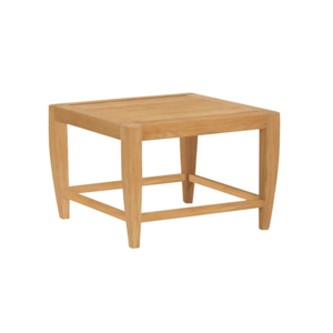 Table à manger carrée moderne, durable, écologique, imperméable, en teck massif - Product Image 1