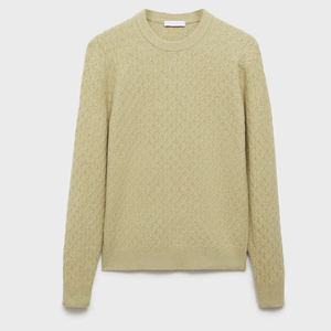 Pull-over décontracté pour homme en maille respirante à manches longues, mélange polyester/coton, idéal pour l'hiver - Product Image 5