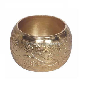 Vente chaude Cuivre Finition Écologique À La Main Rond De Serviette Design Moderne De Mariage Porte-Anneau De Serviette De Fête De Mariage Décoratif - Product Image 3