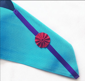 Roseta de Cuero Premium Bordada a Mano con Hilos de Oro para Ceremonia de la Logia Azul - Rito de Venecia de Maestro Sash - Memphis-Misraim - Product Image 3