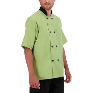 Unisex Kitchen Hotel <b>Chef</b> Uniform Short Sleeve Breathable Durable Quick Dry <b>Chef</b> Uniform for Sale - Product Image 4
