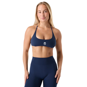 เสื้อชั้นในกีฬาแบบไร้ตะเข็บสำหรับผู้หญิง Anchor Navy สายรัดแบบพิเศษ รองรับแรงกระแทกสูง ยืดหยุ่นได้ เหมาะสำหรับโยคะ ฟิตเนส ออกกำลังกาย และชุดกีฬา - Product Image 1