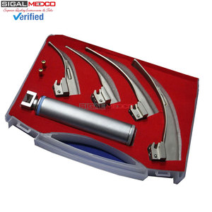 High Quality Stainless Steel Manual Laryngoscope Set CE Certified Accurate Diagnosis Throat Conditions Durable Medical Surgical - Product Image 3