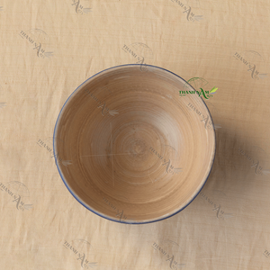 Bol en bambou personnalisé écologique pour les réglages de table Caractéristique décorative jetable pour la maison rustique - Product Image 3