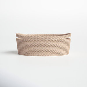 Cesta de ratán tejida a mano natural para almacenamiento decorativo en el hogar o la oficina, producto de herramienta torneada - Product Image 1