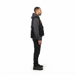 Gilet de moto technique en Cordura 300D, coupe oversize, style streetwear tactique, étiquette personnalisée OEM - Product Image 3