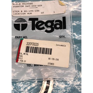 TEGAL 80-195-236 <b>SEAL</b>,METAL,320F0025, 164920 - Trusted Global Legacy Semiconductor Equipment and Parts at - Product Image 3