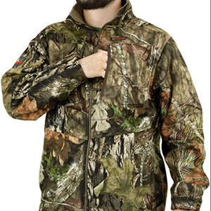 Veste de chasse softshell camouflage pour homme, manches longues, imperméable, pour l'automne, motif Optifade imprimé, patch sur la manche gauche - Product Image 1