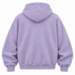เสื้อฮู้ดซิปโอเวอร์ไซส์ ยูนิเซ็กส์ สีพื้น ผ้าฟลีซ 100% คอตตอน สไตล์ลำลอง สำหรับฤดูใบไม้ร่วง มีกระเป๋า ดีไซน์เรียบง่าย ทรงปกติ ผ้าถัก - Product Image 2
