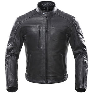 แจ็กเก็ตหนังมอเตอร์ไซด์ของผู้ชายน้ำหนักเบามีฮู้ดสไตล์นักขี่จักรยานใน XS สีที่กำหนดเองสำหรับฤดูหนาวสภาพใหม่สำหรับลดราคา - Product Image 1