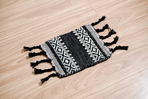 Handwoven Cotton Chenille <b>Mat</b> Custom Color Wholesale Home Decor Supplier India - Product Image 5