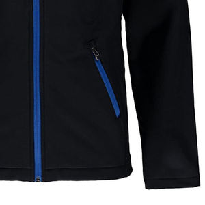 Veste en polaire noire pour homme, col montant, fermeture éclair, décontractée, imperméable, pour l'extérieur, hiver, avec capuche - Product Image 2