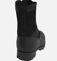 Botas de Selva de Cuero para Hombre, Negras, para Patrulla y Trabajo al Aire Libre, Ligeras y Transpirables, para Senderismo, Entrenamiento y Trabajo