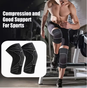Genouillères de compression PROFIT personnalisées en nylon et coton, confortables, pour la musculation, l'entraînement et le soutien - Product Image 5