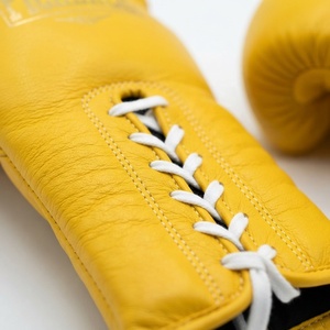 Guantes de Boxeo de Cuero para Adultos, con Cordones y Soporte para Muñeca, Guantes de Combate para Entrenamiento de Boxeo, para Niños, Uso Profesional, Resistentes a la Humedad - Product Image 5