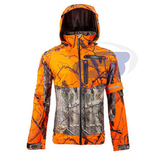 Vestes de chasse orange pour hommes, camouflage haute visibilité, respirantes, imperméables, coupe-vent, pour l'hiver, unisexes - Product Image 1