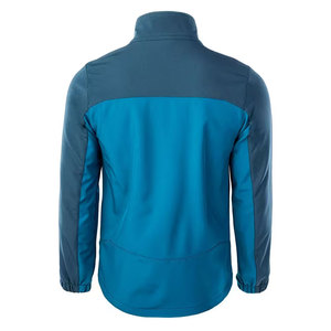 Veste en polaire pour homme, couleur bleue, col montant, fermeture éclair, coupe-vent, vêtement décontracté d'automne, coupe régulière, matière polyester - Product Image 4